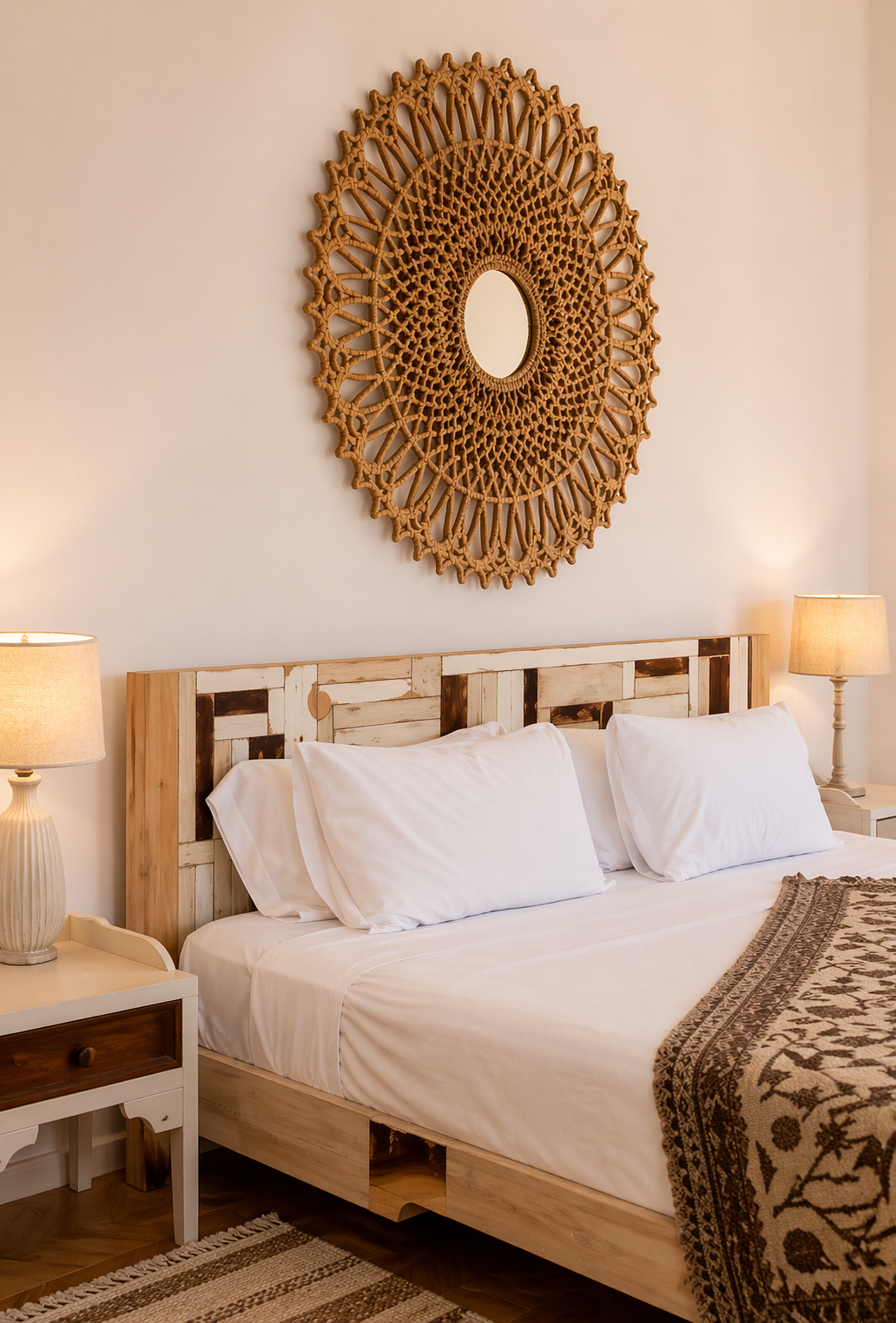 Zachte kleuren en natuurlijke accenten zorgen voor rust